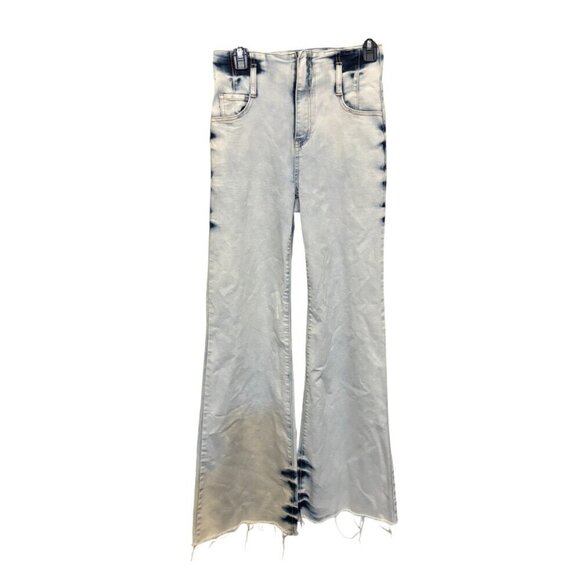 Uniq by Litz Acid Light Wash High Rise Wide Leg Jeans - Picture 4 of 14